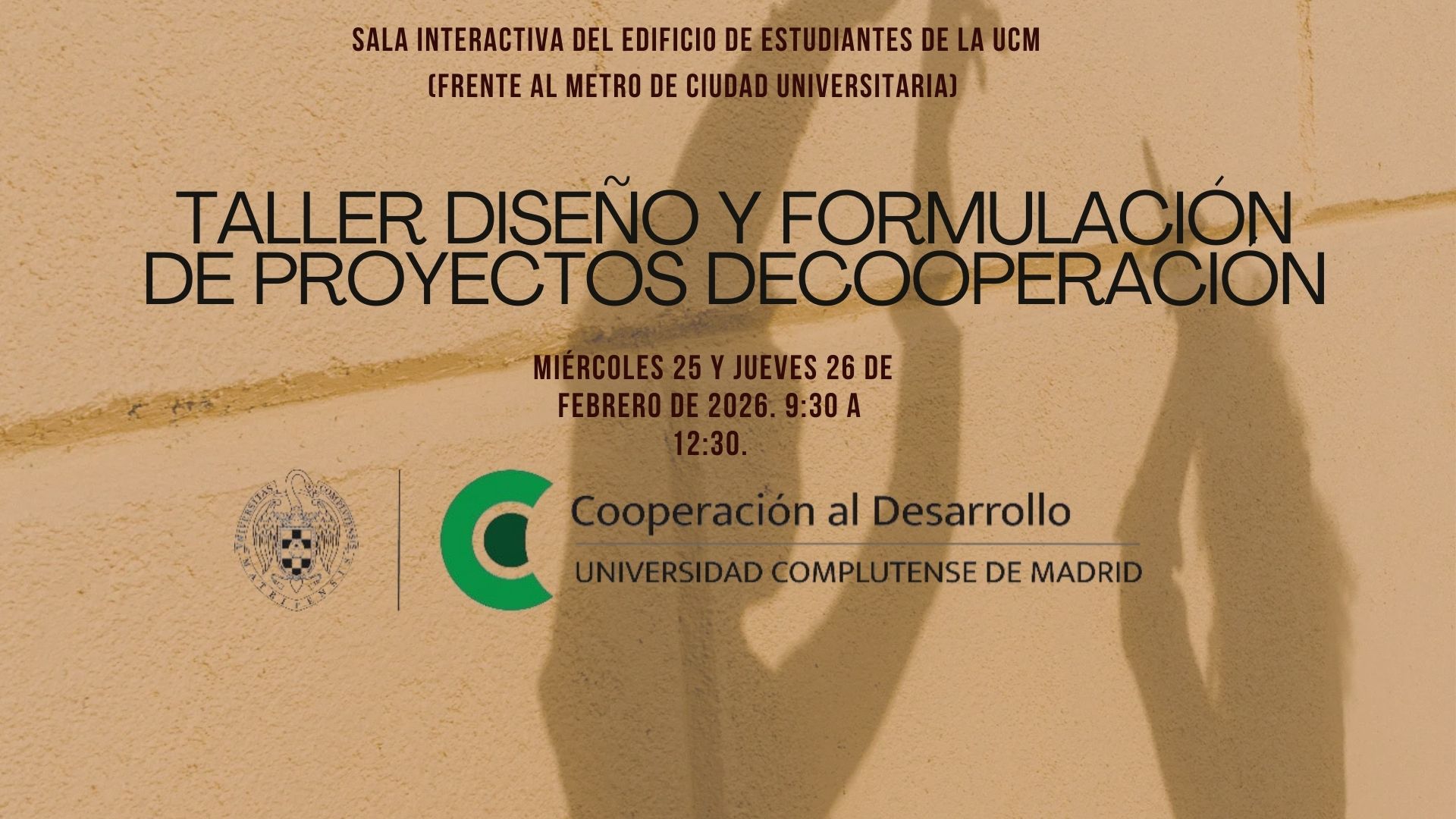 TALLER DISEÑO Y FORMULACIÓN DE PROYECTOS DE COOPERACIÓN